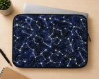 Glow in the Dark Constellations Cotton Fabric - Navy