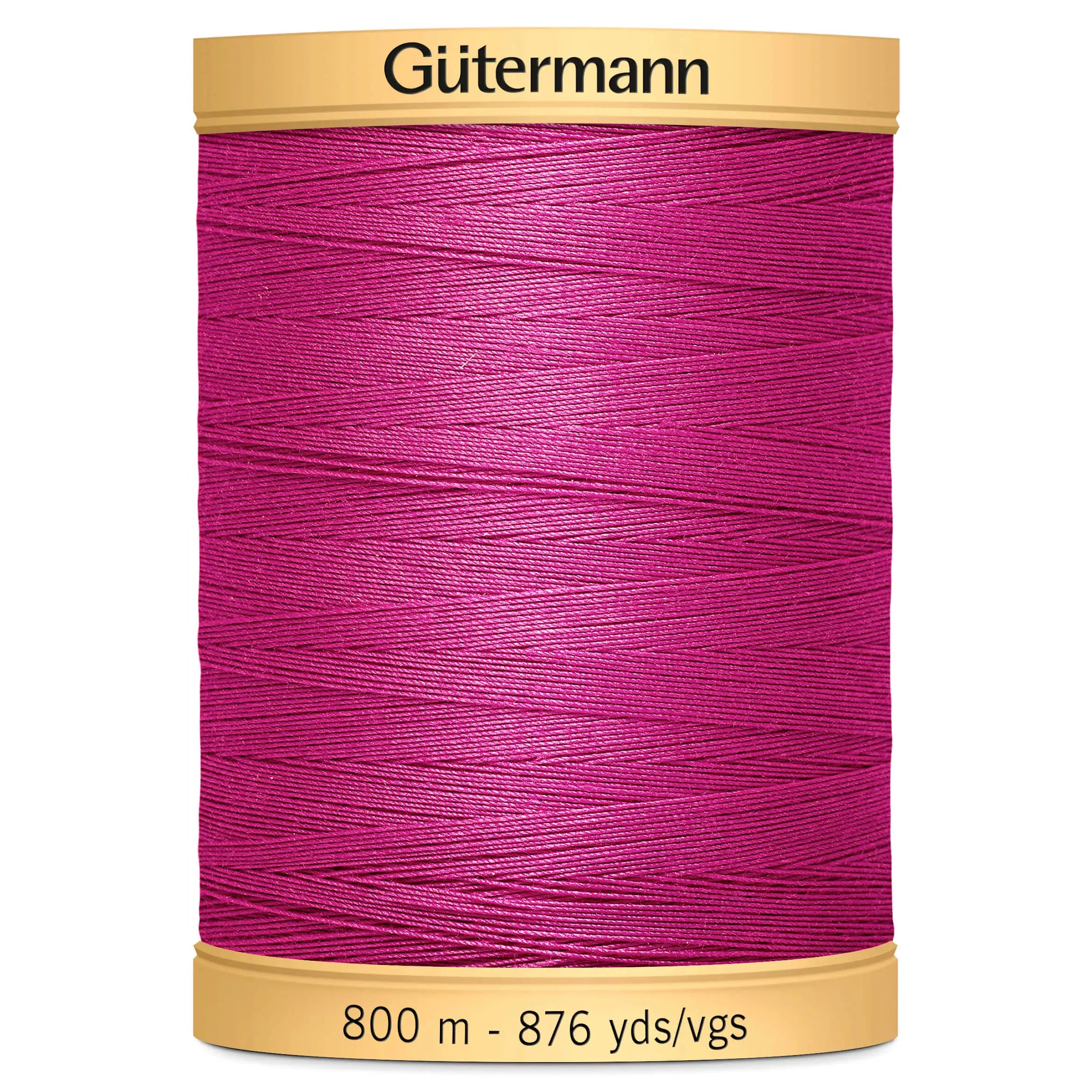 2955 Cerise Pink - Natural Cotton Thread - 800m Reel