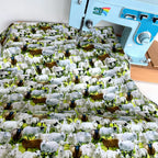 Timeless Treasures - Packed Sheep Field - Sage