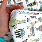 Michael Miller CANVAS - Lovely Llamas - White