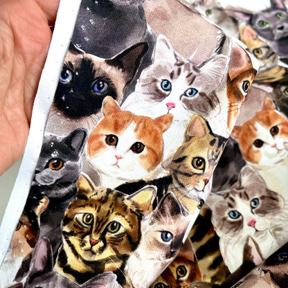 Cotton CANVAS - Cat Portraits - Multi