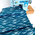 Cloud 9 Organic Cottons - Baltic Woodland Clouds - Blue