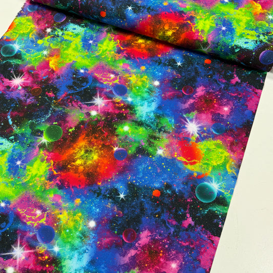 Timeless Treasures - Cosmic Tie Dye Space - Multi