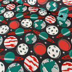 Blast Off Planetarium (Dark Grey) GOTS Organic Fabric by Cloud 9