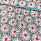 Blast Off Supernova (Grey) GOTS Organic Fabric by Cloud 9