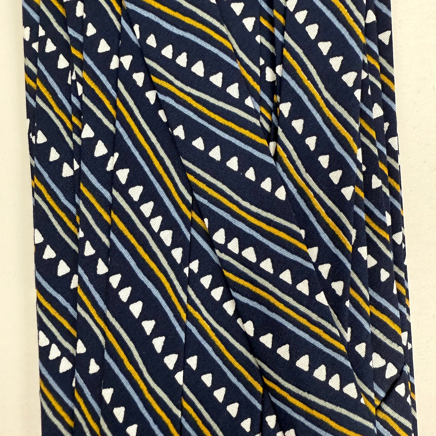 25mm Handmade Bias Binding - Limited Edition - Car Tracks Stripes - Navy