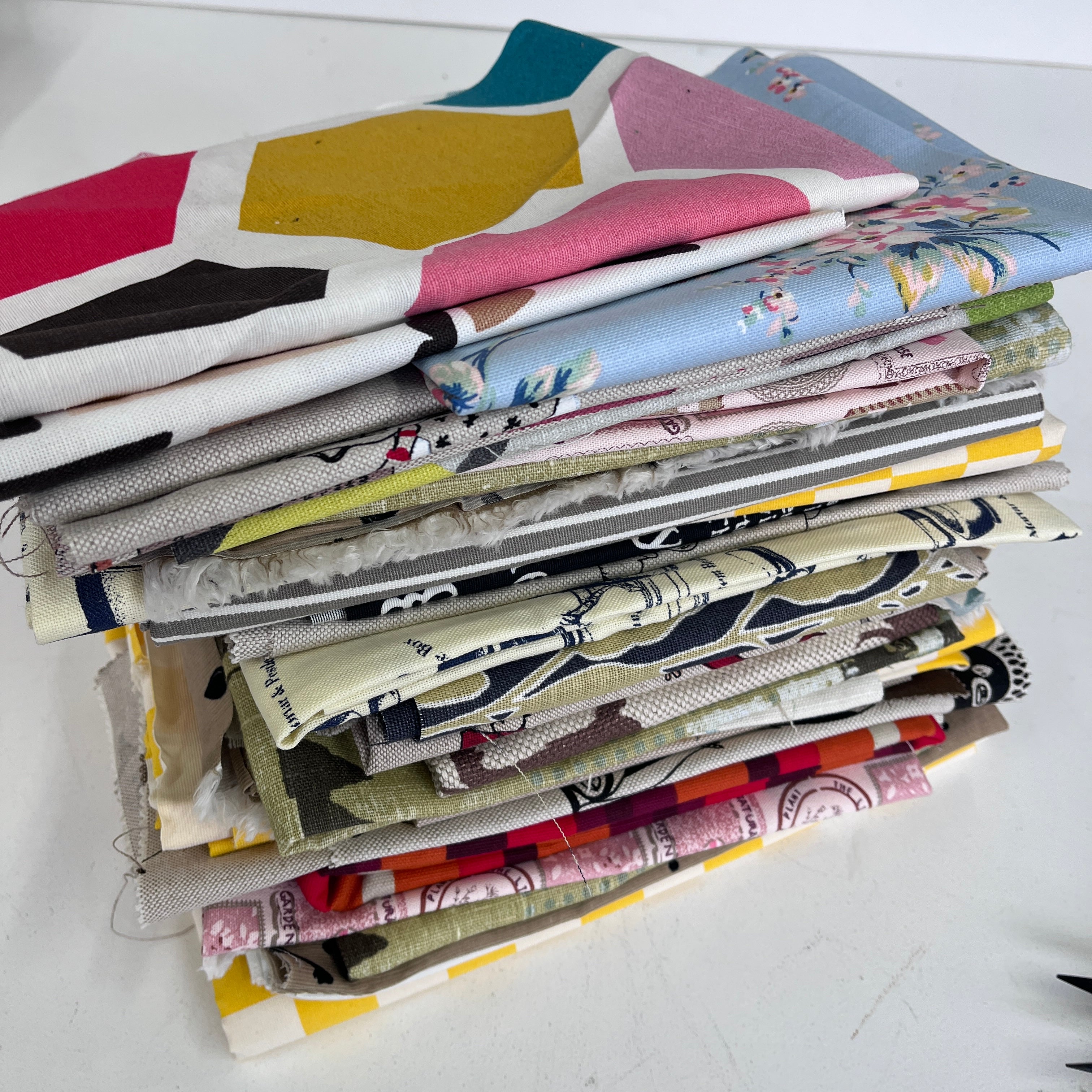 CLEARANCE Print & Pattern Canvas, Drill & Twill Fabric Remnant 1kg