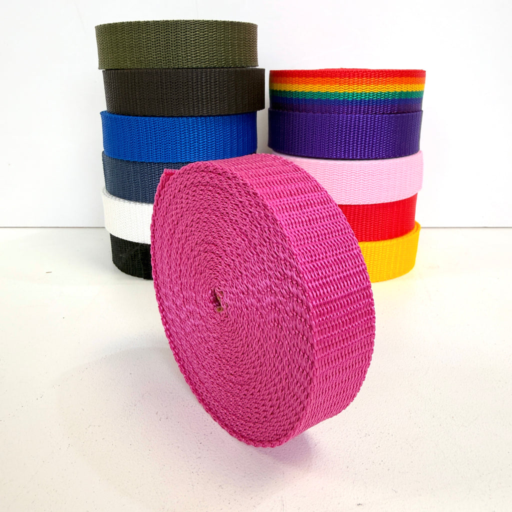 25mm Wide Polypropylene Webbing - 5m Length