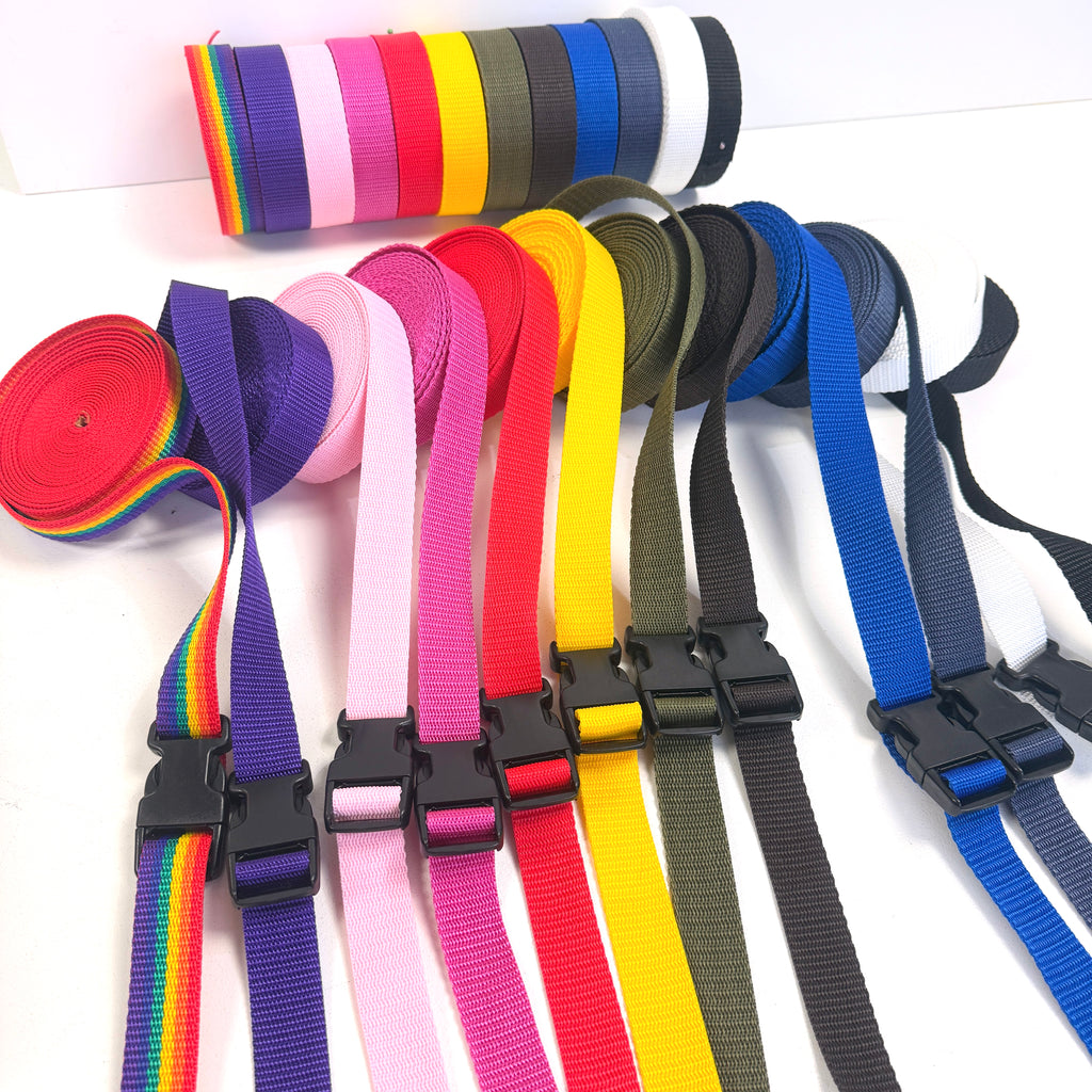 25mm Wide Polypropylene Webbing - 5m Length