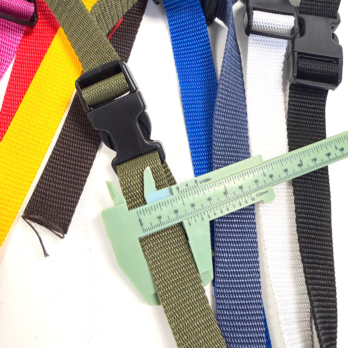 x5 Pack 25mm Delrin Plastic Buckle - Black