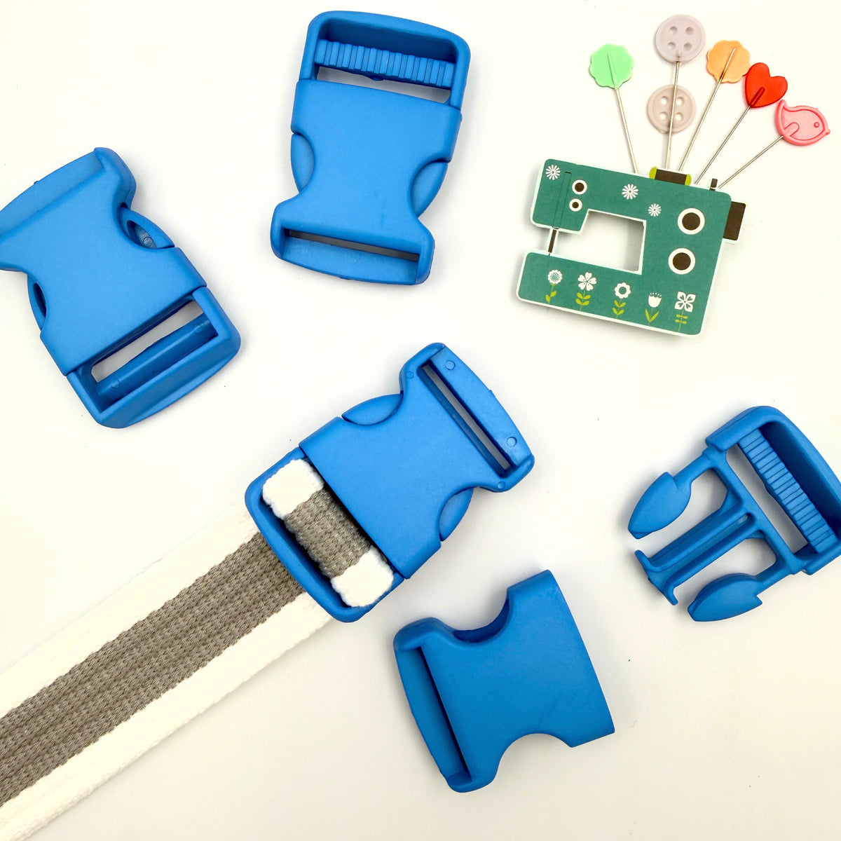 30mm Delrin Plastic Buckle - Bright Colours - 5 pack