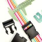 Pair of 38mm Plastic Buckle - Black