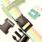 Pair of 30mm Plastic Buckle - Black