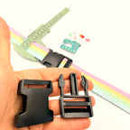 Pair of 30mm Plastic Buckle - Black