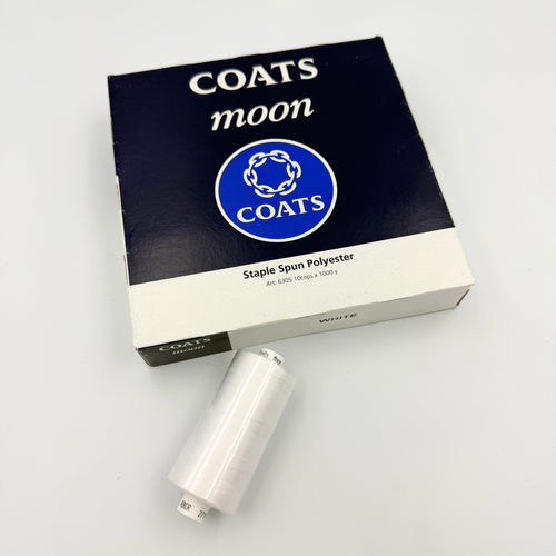 10 Spool Box: Coats Moon Polyester Sewing Thread 1000m