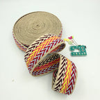 CLEARANCE: 40mm Wide Bright Chevron Cotton Webbing (8 metres)