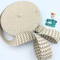CLEARANCE: 40mm Wide Grey Bands Cotton Webbing (10 metres)