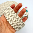 CLEARANCE: 40mm Wide Grey Bands Cotton Webbing (10 metres)