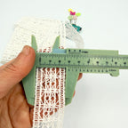 CLEARANCE: Ladder Style Lace Trim 30mm - White (2.9 metres)