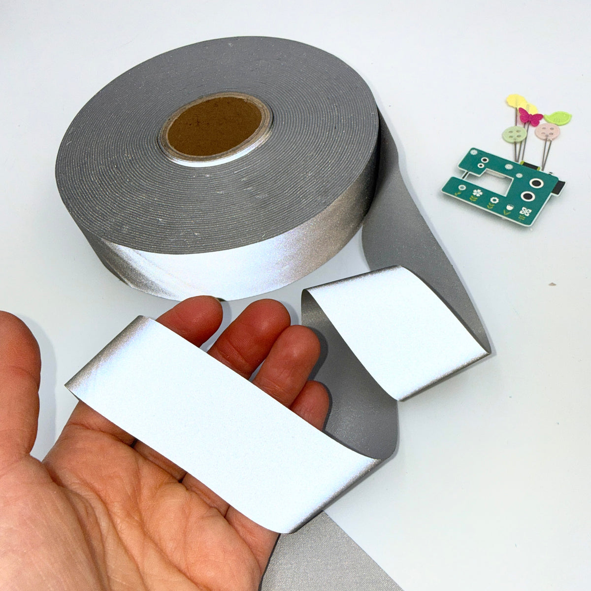 33mm Wide Reflective Bias Binding Tape – 5m Length
