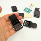 25mm Delrin Flap Buckles - Black - Pack of 5