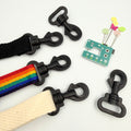 25mm Plastic Trigger Hooks - Black - Pack of 5