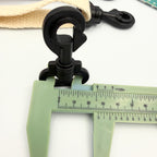 25mm Plastic Trigger Hooks - Black - Pack of 5