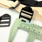 25mm Delrin Bar Slides with Tab - Black - Pack of 5
