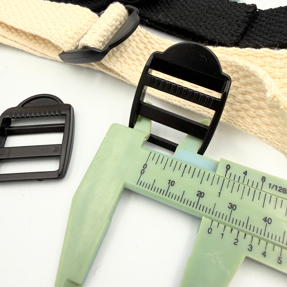 25mm Delrin Bar Slides with Tab - Black - Pack of 5