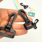 32mm Delrin Swivel Snap Hooks - Black - Pack of 5