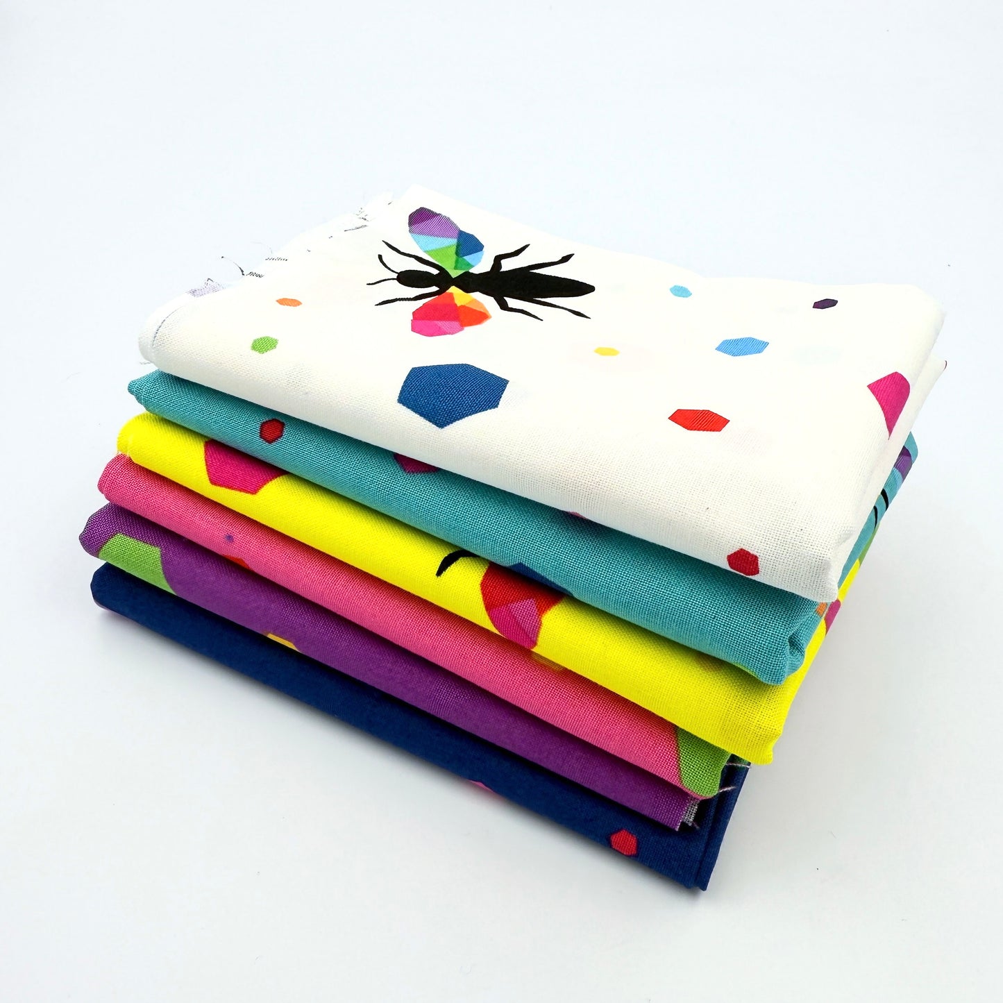 Riley Blake BEE Creative Rainbow Fabric Fat Quarter Pack