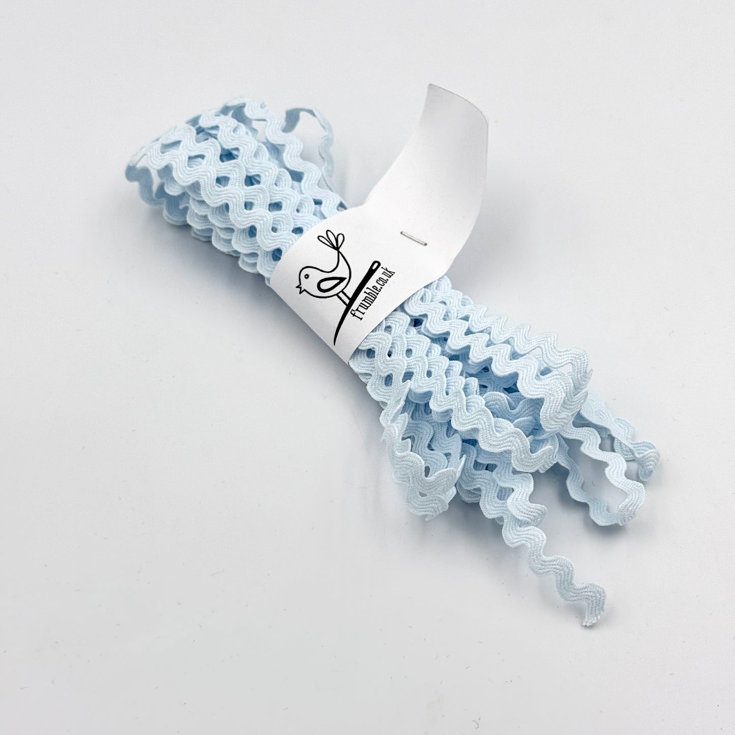 CLEARANCE: 5 Metres Mini 7mm Ric Rac Trim - Pale Blue