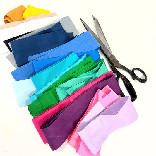 60mm Wide Bias Binding Remnant Pack - 120g (Approx 10m)