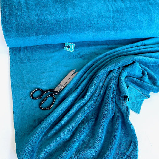 Bamboo Towelling - Super Soft - Dark Teal