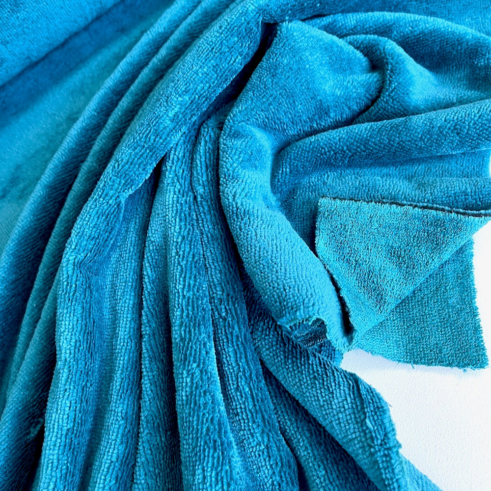 Bamboo Towelling - Super Soft - Dark Teal