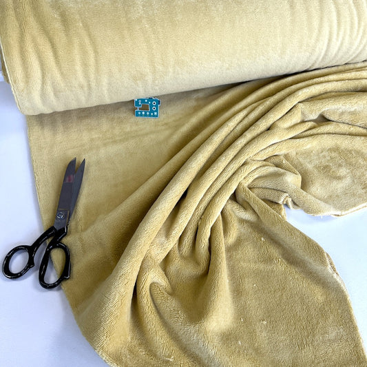 Bamboo Towelling - Super Soft - Light Mustard