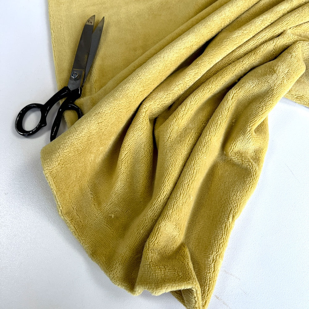 Bamboo Towelling - Super Soft - Light Mustard