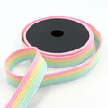 32mm Rib Weave Webbing - Pastel Rainbow