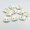 Pack of 10 Twin/Double White Cord Toggle Lock