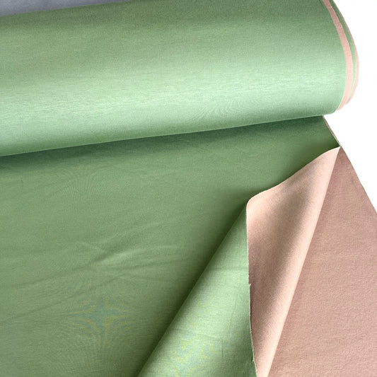 Bonded Double Sided Cotton Scuba Foam - Deadstock Designer Fabric - Green Latte