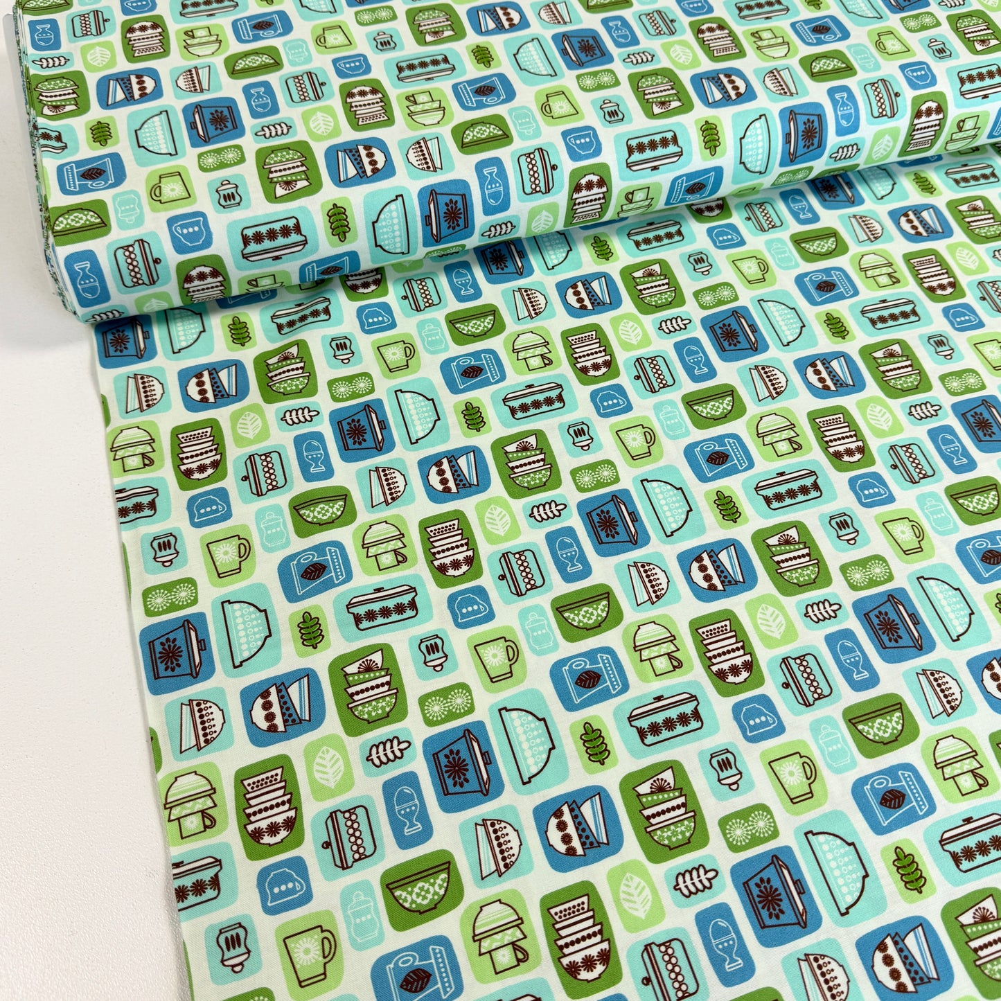 Flea Market Find (Blue) Quilting Fabric by Michael Miller (Per Metre)