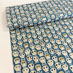 Metallic Bonehead (Star) Quilting Fabric by Michael Miller (Per Metre)