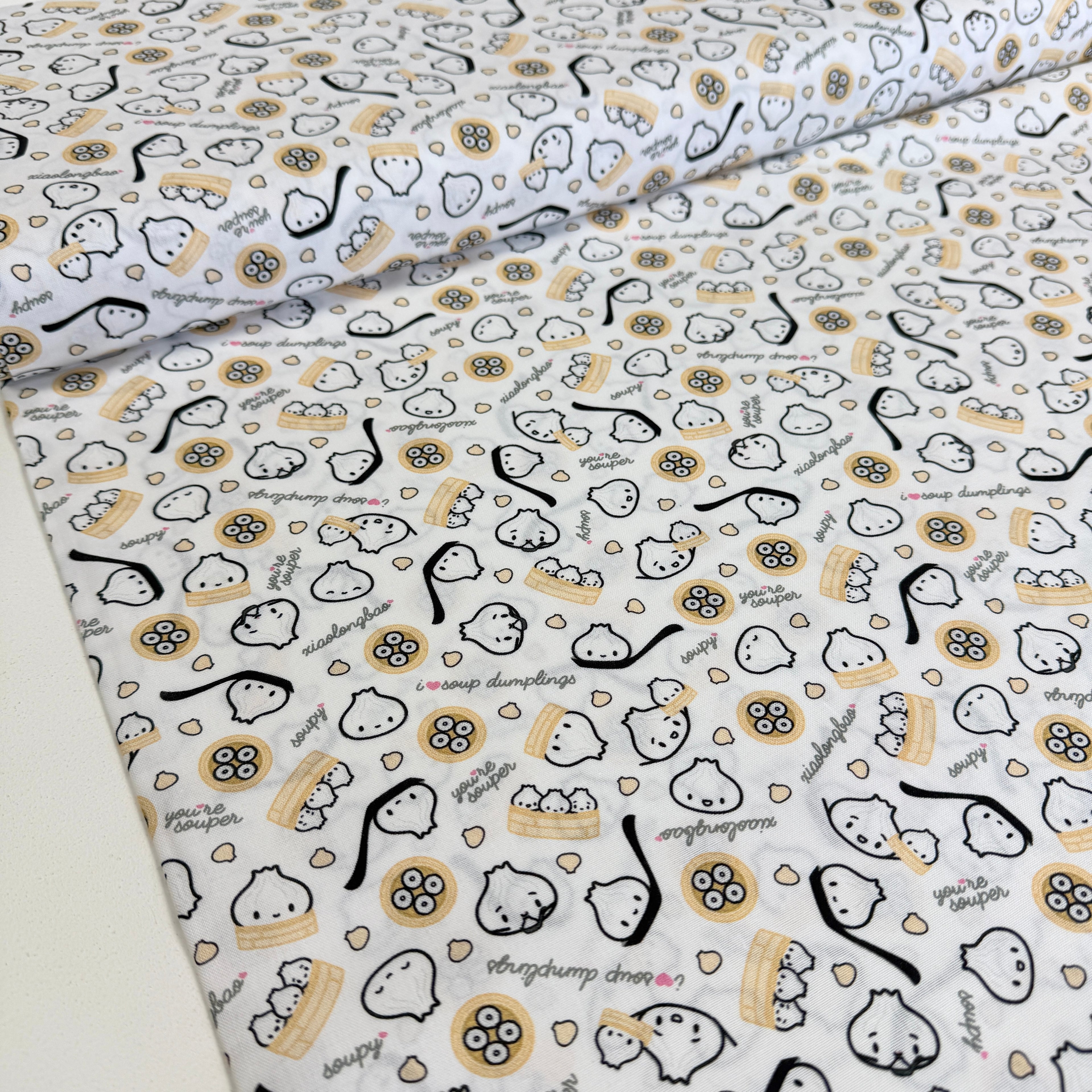 Soup Dumplings (Multi) Quilting Fabric by Michael Miller (Per Metre)