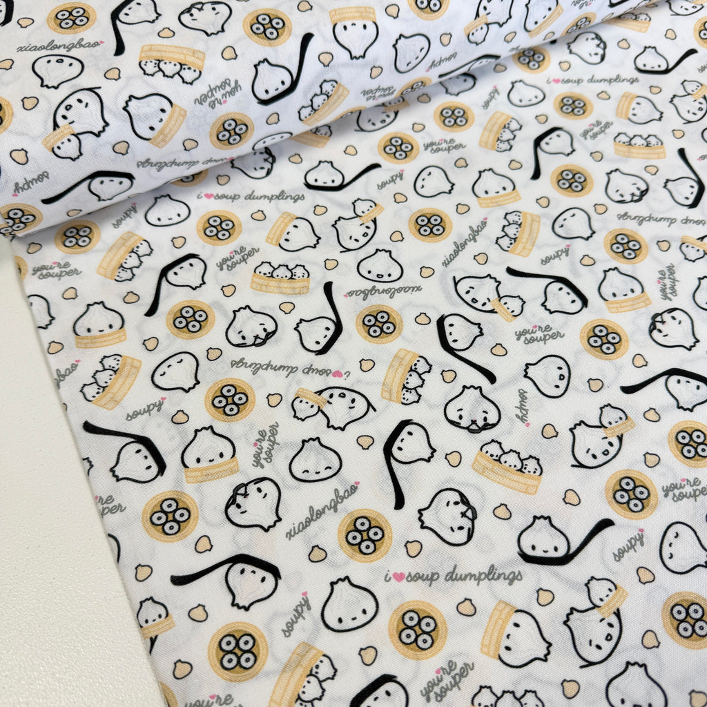 Soup Dumplings (Multi) Quilting Fabric by Michael Miller (Per Metre)