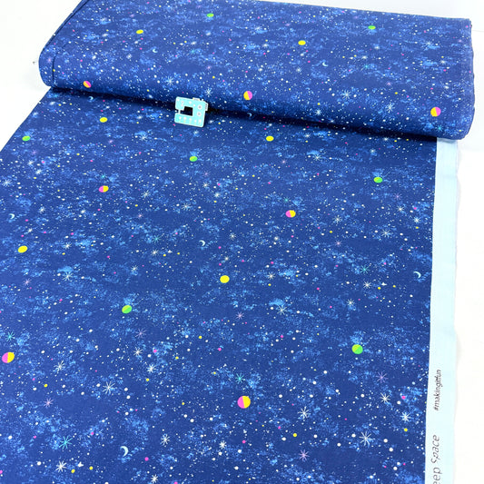 Deep Space (Navy) Quilting Fabric by Michael Miller (Per Metre)