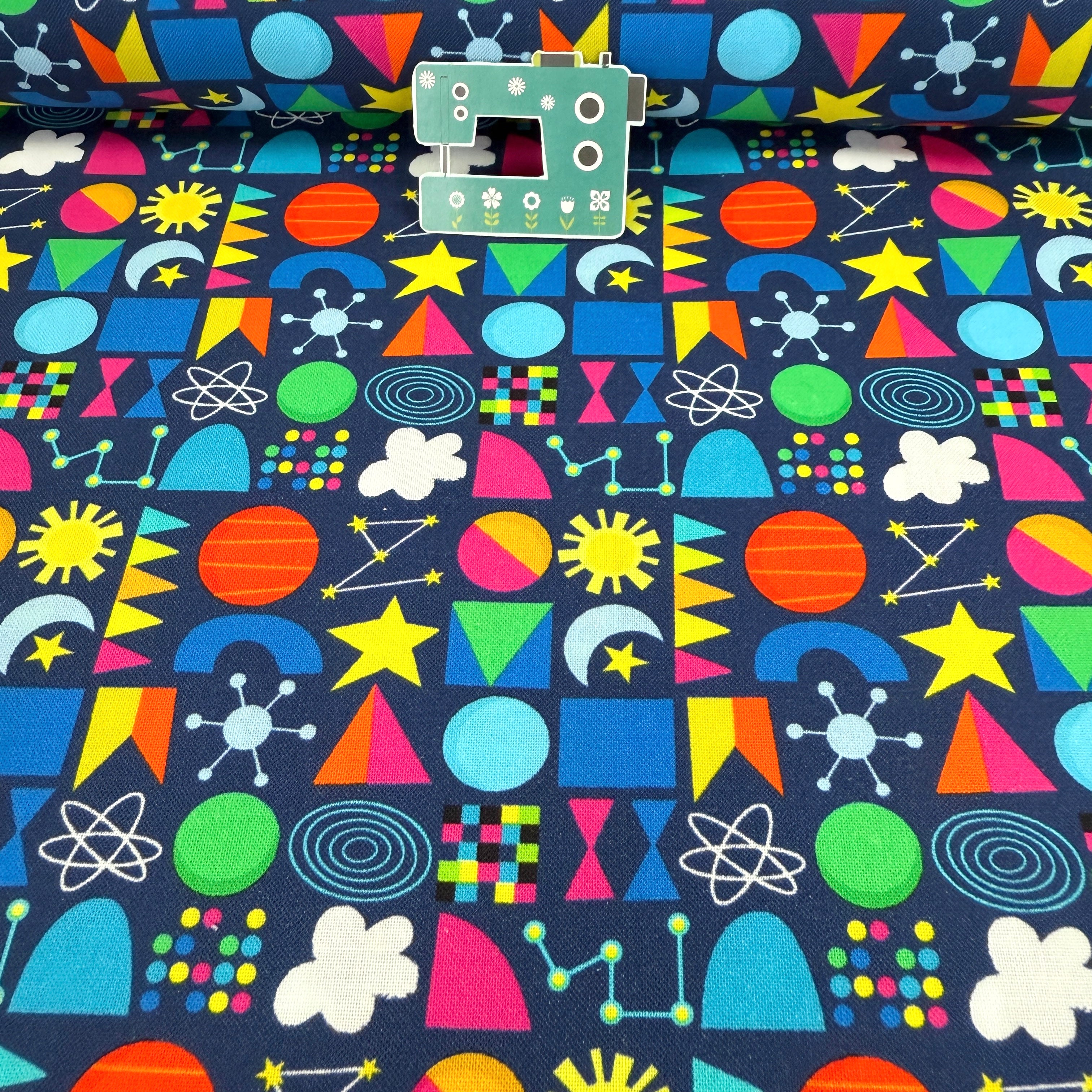 Remnant of Universe Elements (Navy) Quilting Fabric by Michael Miller (156cm)