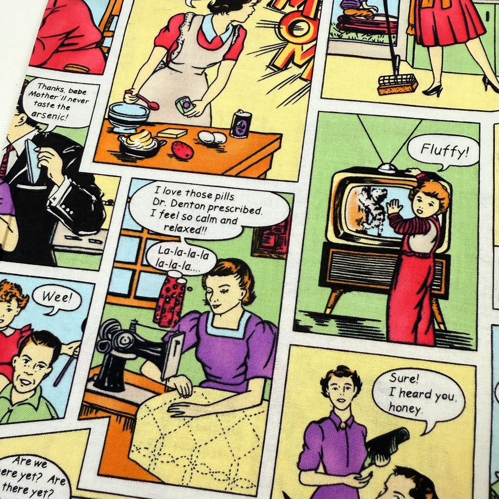 Dysfuntional Family (Multi) Quilting Fabric by Michael Miller (Per Metre)