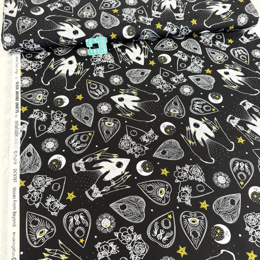 Voices from Beyond (Black) Quilting Fabric by Michael Miller (Per Metre)