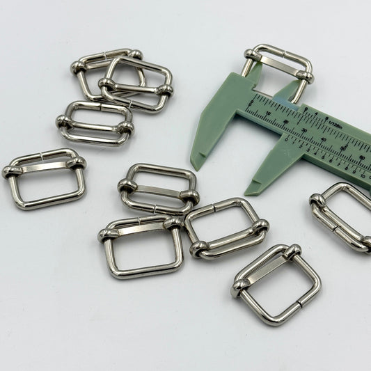 10x Slider Buckle 25x20mm (4mm Bar)