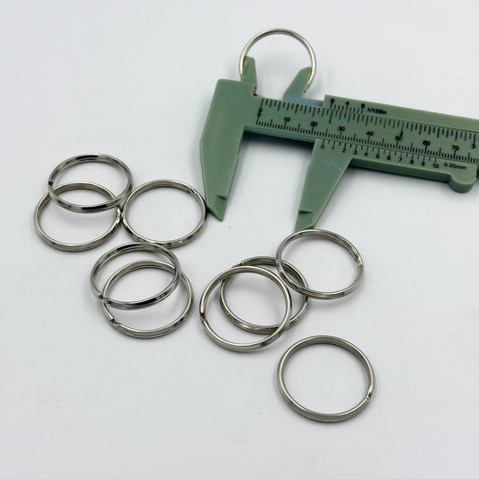 10x Key Ring Split Rings 25mm